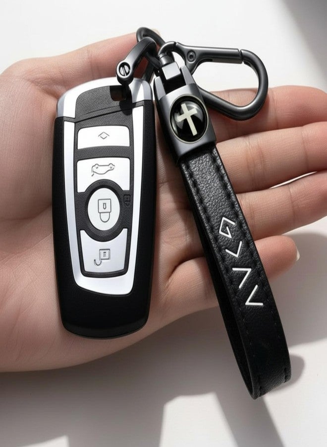 TLOEP Christian Cross Leather Keychain - God Is Greater Than the Highs and Lows Key Ring, Christian Gift for Men, Christmas Stocking Stuffer, Car Key Accessory for Dad Husband Boyfriend - Image 3